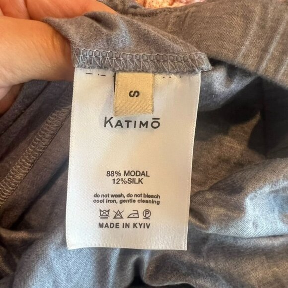 Katimo Relaxed Wide Leg Gray Lounge Pajama Pants Size Small NWOT - Picture 4 of 4